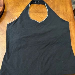 Black halter top